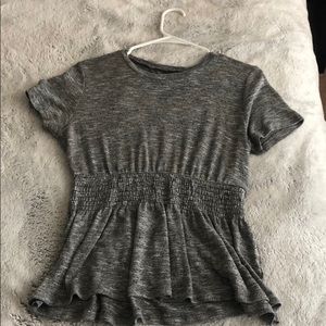 Gray Babydoll Shirt